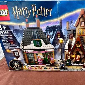 Pre-built LEGO HARRY POTTER Hogsmeade Village 76388 & NEW Game of Bricks Lightin